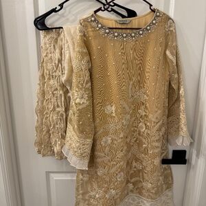 Maria B. Pakistani 3 Piece Semi Formal Outfit Small